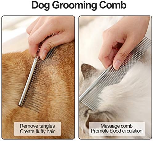 Lamoutor 7Pcs Pet Flea Comb Fine Tooth Comb and Pet Stainless Steel Combs - Image 5