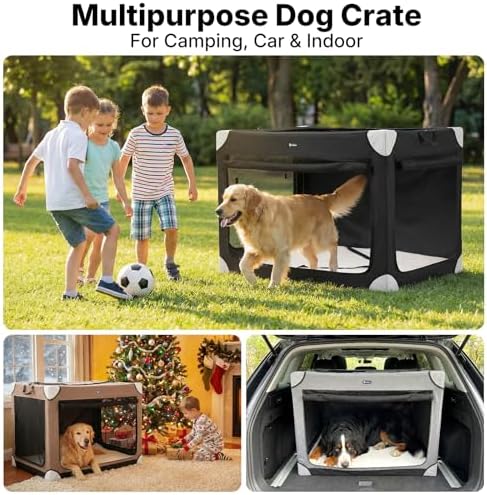 Veehoo 48" Collapsible Dog Travel Crates Portable Dog Kennel - Image 6