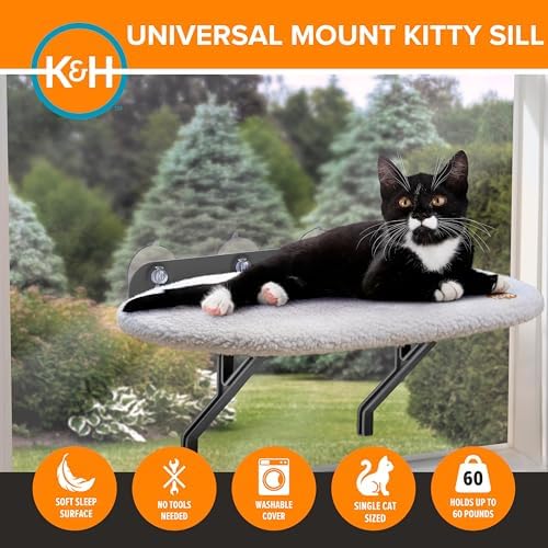 K&H Cat Window Perch, Universal Mount Bed - Image 5