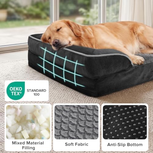 INVENHO XXL Plus Orthopedic Dog Beds Large Sized, XL Washable Dog Sofa - Image 5