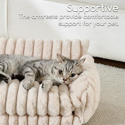 Hollypet Cat Bed Small Dog Orthopedic Couch Beds - Image 4