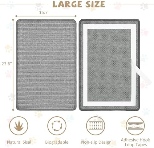 Cat Scratch Furniture Protector Pad Sisal Mat - Image 2