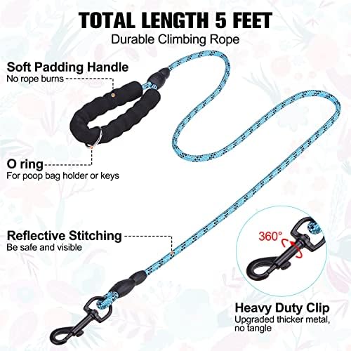 BEAUTYZOO Small Dog Harness and Leash Set, No Pull Puppy Pet Vest-Floral - Image 5