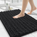 Smiry Bathroom Rugs 24X16, Extra Soft Rubber Backing Chenille Bath Mats by Smiry