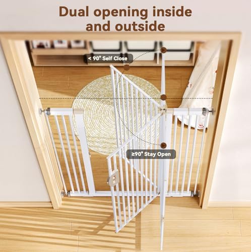 Fldofaves Extra Tall Pet Gate, Pressure Mounted Auto Close Dog Gate, Ultra - Image 6