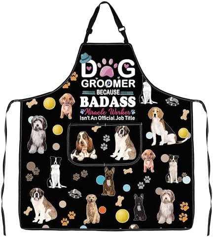 JXGZSO Dog Grooming Apron by JXGZSO