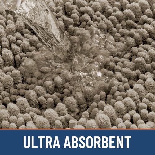 Smiry Bathroom Rugs 47X24, Extra Soft Rubber Backing Chenille Bath Mats - Image 5