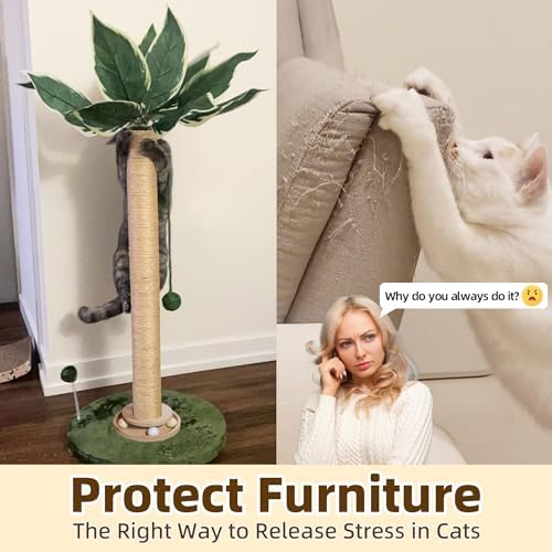 Fantasreen Cat Scratching Post 33'' Tall - Image 5