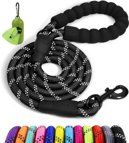 Taglory Rope Dog Leash for Medium Large Dogs, 6 FT Padded Handle by Taglory