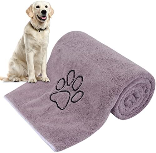 KinHwa Dog Towels for Drying Dogs, Absorbent Microfiber Pet Bath Towel by KinHwa