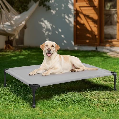 Veehoo Outdoor Elevated Dog Bed Large Sized Dogs, Cooling Raised Dog Cots - Image 2