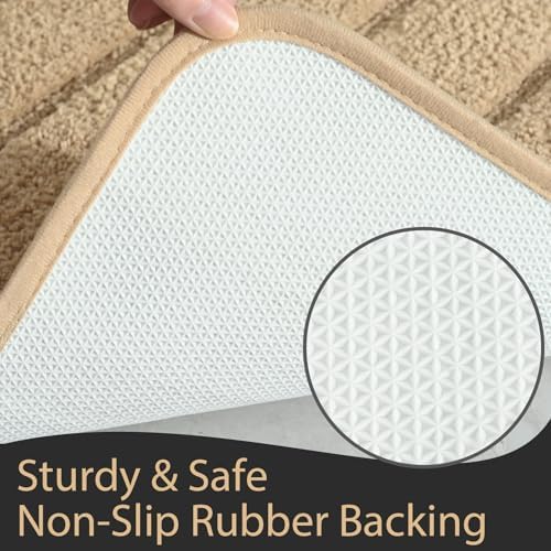 AROGAN Luxury Long Bathroom Runner Rugs 24x60 Inch Bath Rug Non Slip - Image 4