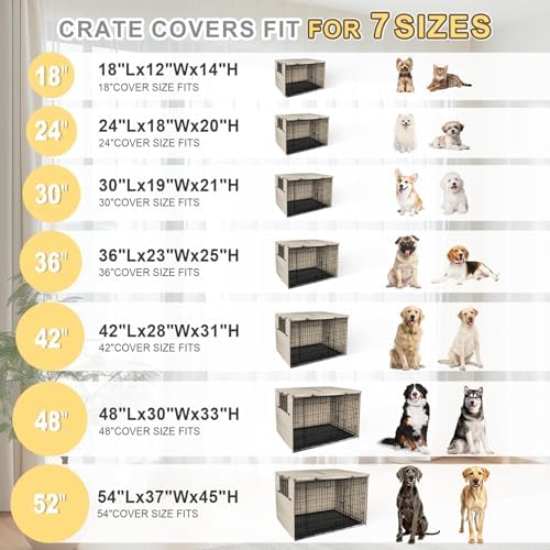 Explore Land Dog Crate Cover, 54 inches, Light Tan - Image 3