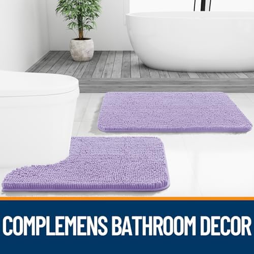 OLANLY Large Bathroom Rugs 40x32, Extra Soft Absorbent Chenille Bath Rugs - Image 7