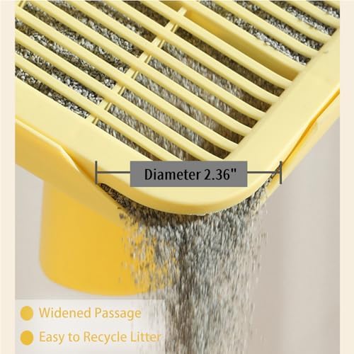 Cat Litter Mat Litter Trapping Mat, 19.69"X15.95"X3.54" Litter Box Mat - Image 4