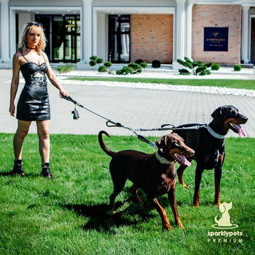 Premium Double Leash for Two Dogs, Medium & Large Breeds - Image 2