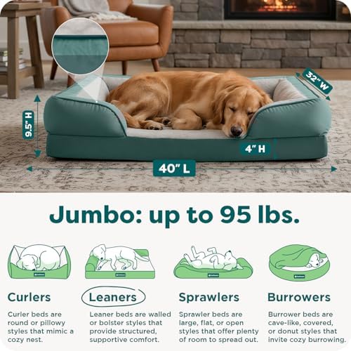 FurHaven Cooling Gel Dog Bed for Large Dogs, Comfort Sofa Bed - Image 3
