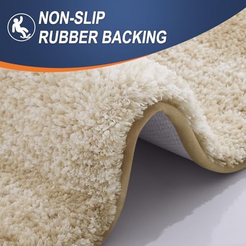 OLANLY Small Bathroom Rugs 28x18, Extra Soft Absorbent Microfiber Bath Rugs - Image 5