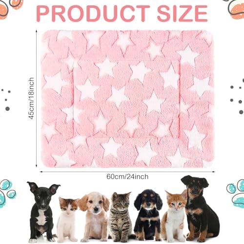 Haull 4 Pcs Waterproof Guinea Pig Bedding Mat, Cute Star, 18 x 24 - Image 2
