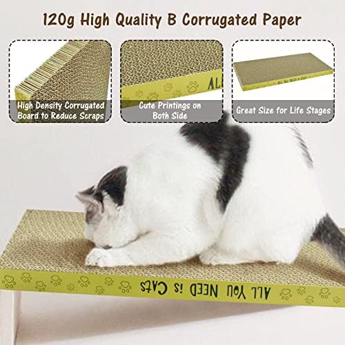 3 Pack Cardboard Cat Scratcher Pads Cat Scratching Board - Image 3