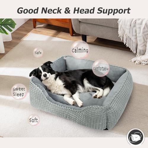 MIXJOY Large Dog Bed for Large Medium Small Dogs, Rectangle Washable Orthopedic - Image 7