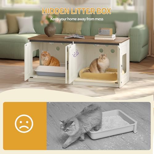 Hzuaneri Cat Litter Box Enclosure - Image 2