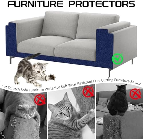 2 Pcs Self-Adhesive Cat Scratch Mat, Cat Scratch Furniture Protector - Image 3