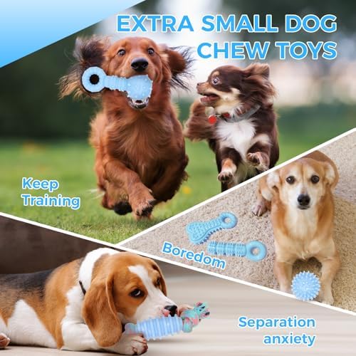 Puppy Toys, 9 Pack Dog Chew Toys, Teething Toys - Image 7