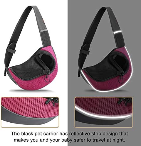 FDJASGY Pet Sling Carrier for Small Dogs Cats, Breathable Mesh Travelling Hand - Image 5