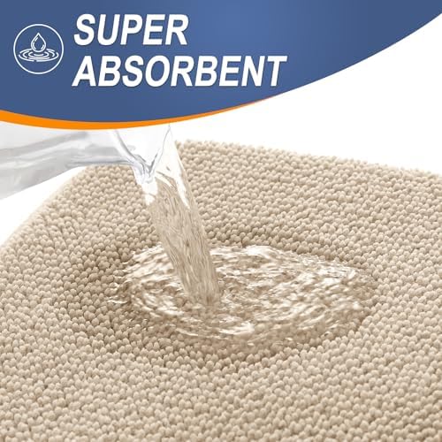 OLANLY Memory Foam Bathroom Runner Rugs 40x24, Absorbent Long Mat - Image 3