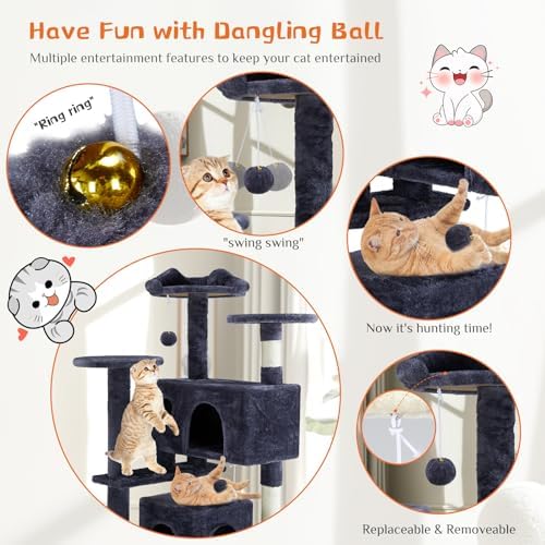 Sweetcrispy 54 Inch Cat Tree Tower - Image 4