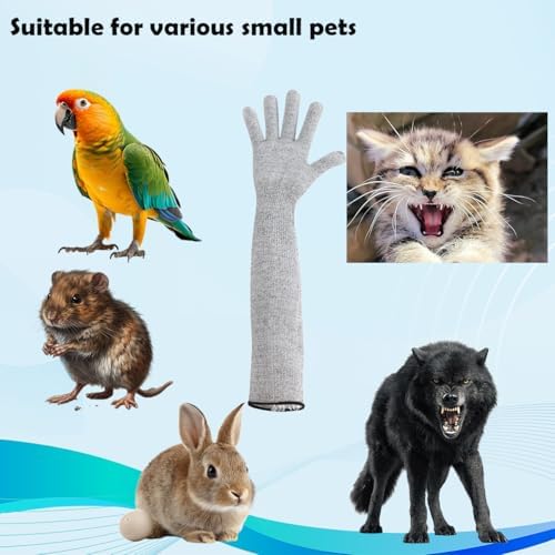 Pet Handling Gloves – 16" Extra-Long Cat Grooming Arm Sleeves, Anti-Scratch & - Image 4