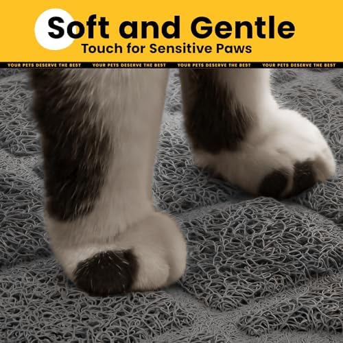 Conlun Cat Litter Mat Litter Trapping Mat, Less Waste Cat Litter Box Mat - Image 6