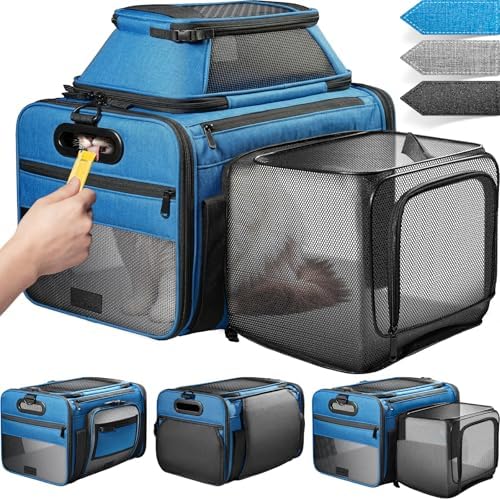 Top-Side Expandable Pet Carrier, Treat Window by SHARLOVY