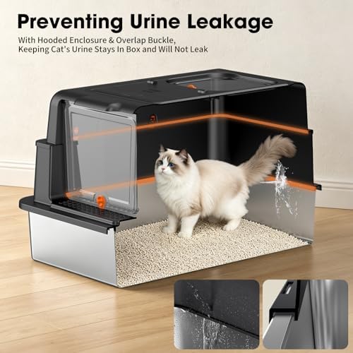 Stainless Steel Cat Litter Box – XXXL Cat Litter Tray - Image 4