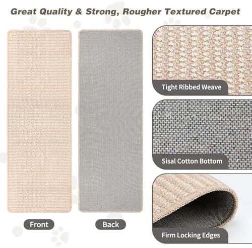 FHTONGE Extra Tall Thickened Cat Wall Climbing Carpet - Image 2