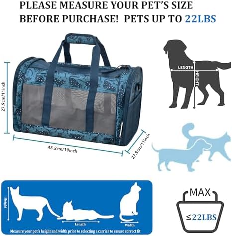 Soft-Sided Kennel Pet Carrier, Airline Approved Travel Handbag - Image 3