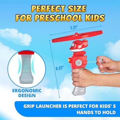 Super Wings High Flying Jett, Airplane Toy Figure & Launcher, Fly Over 20 Feet - Image 5