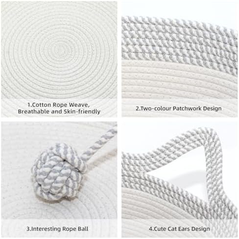 Cat Bed, Cotton Rope Instinct Basket - Image 4