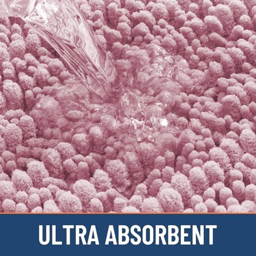 Smiry Bathroom Rugs 44X24, Extra Soft Rubber Backing Chenille Bath Mats - Image 5