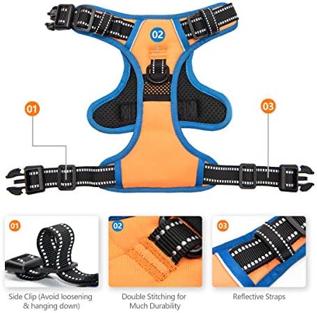 PHOEPET No Pull Dog Harnesses for Small Dogs Reflective Adjustable - Image 4