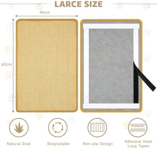 Cat Scratch Furniture Protector Pad Sisal Mat - Image 2