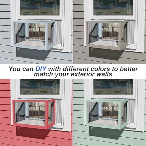GDLF Cat Window Box, Mosquito Proof Cat Window Catio，Min Height 18" - Image 7