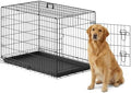 FDW | 36" Foldable Metal Dog Crate | Black | Cage by FDW
