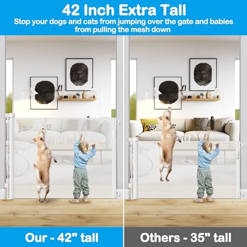 42 Inch Extra Tall Retractable Baby Gates - Image 3