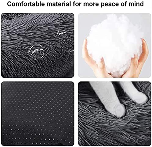 Dog Bed for Medium Large Dogs, 36 inch Calming Dogs Bed, Washable-Round Cozy - Image 2