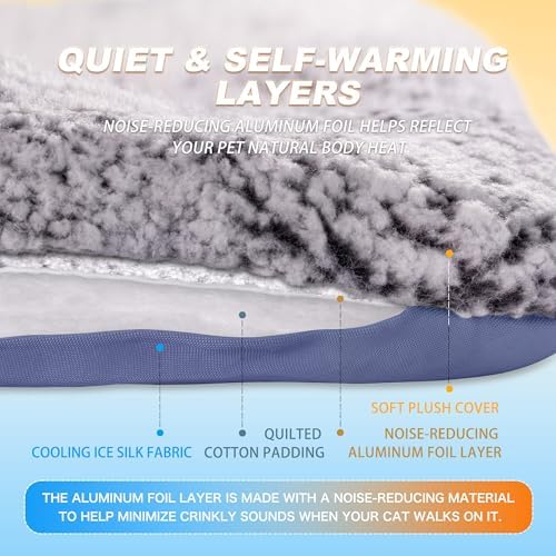Self Warming Cat Bed, Reversible Cooling Mat - Image 5