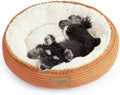 Love's cabin Round Donut Cat and Dog Cushion Bed, 24in Pet Bed by Lovescabin