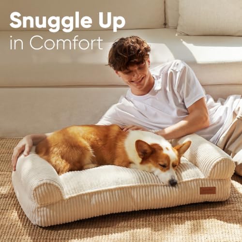FUKUMARU Cute Dog Bed, Thickened Orthopedic Dog Sofa, Waterproof&Washable - Image 3