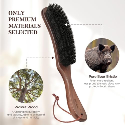 BFWood Clothes Brush, Boar Bristle Lint Brush - Image 3